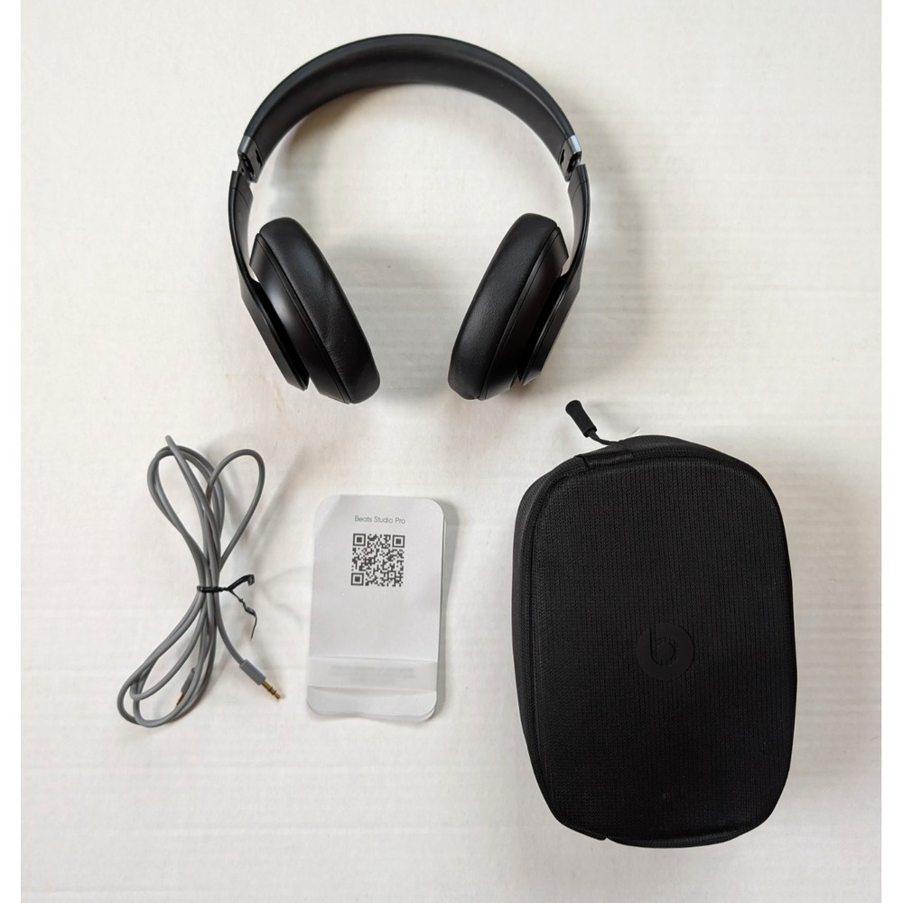 READ Beats by Dre Studio Pro Black Wireless/Wired Headphones Bluetooth‎ Working